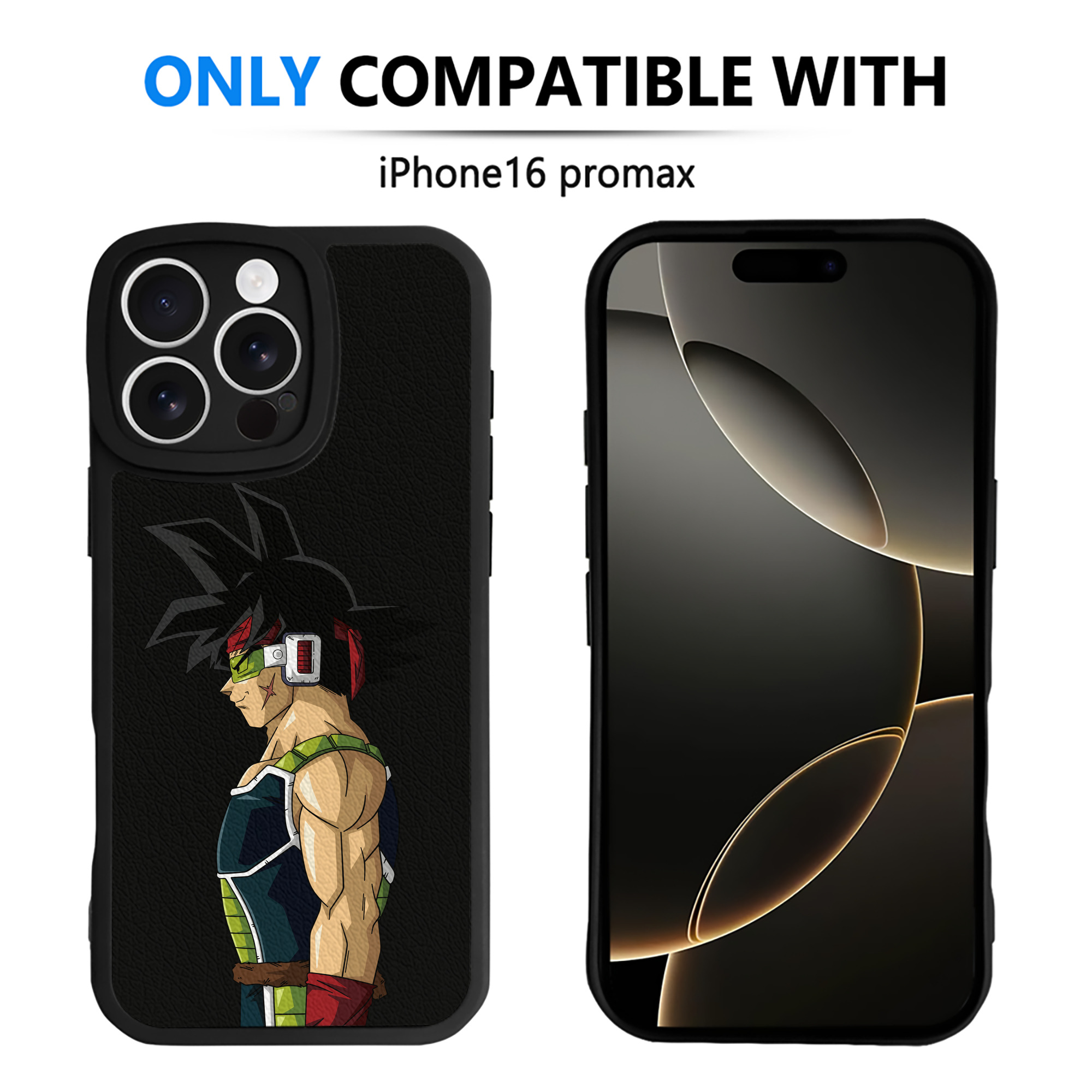 （画像用） ドラゴンボール バーダック DRAGON BALL Burdock 【iPhone 16シリーズ対応】シリコンスマホケース（レザー調） 材質：シリコン
